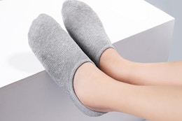 6 Pairs of Adult No Show Socks, Only $11.19 on Amazon card image