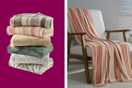 Walmart's Clearance Now Includes Their Bestselling Throw Blanket for $9.98 card image