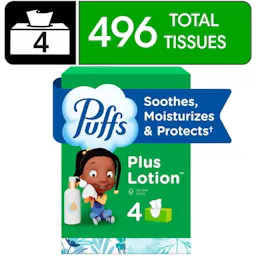 Puffs Plus Lotion Tissues 4-Pack