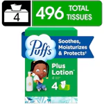 Puffs Plus Lotion Tissues 4-Pack