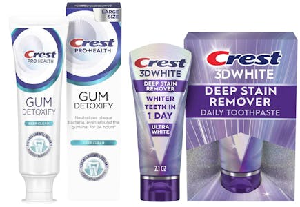 2 Crest Toothpastes