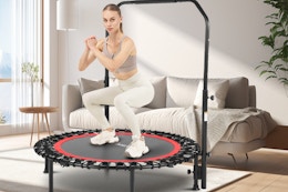 Mini Trampolines, as Low as $37 With Secret Amazon Discounts (Reg. $129) card image