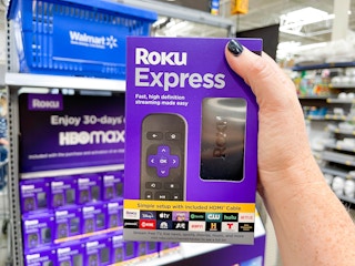 roku express being held
