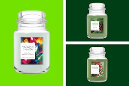 jars of candles in a collage