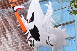  Halloween Flying Ghost Inflatable, Just $8.69 on Amazon card image