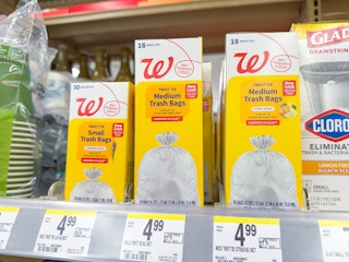 walgreens brand trash bags