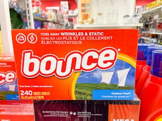 240 count box of bounce dryer sheets