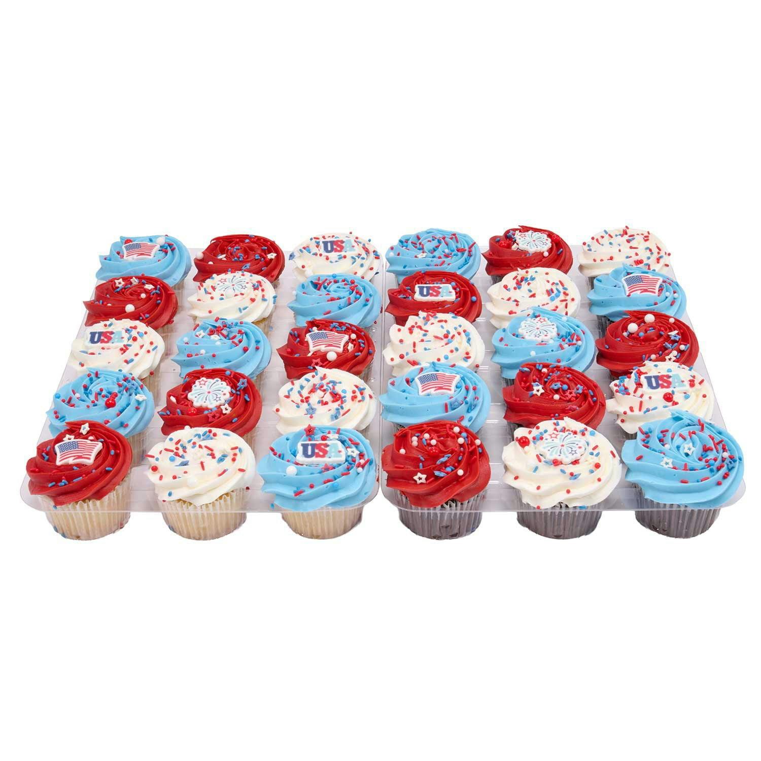 Member's Mark Patriotic Cupcakes Tray