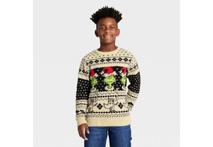 The Grinch Kids' Sweater