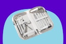 Wesdut Manicure kit for Women on a blue background.
