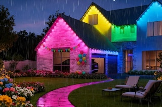 permanent lights on a home