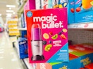 magic bullet blender set sitting on a target shelf