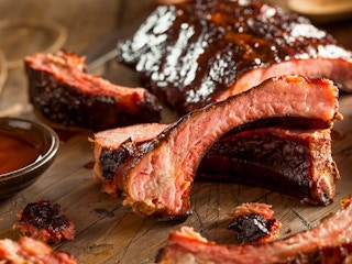 Barbecue ribs with sauce