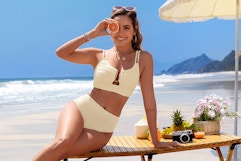 Zaful High-Waisted Bikini Set, Only $14.99 With Amazon Coupon card image