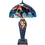 Tiffany-Style Stained Glass Table Lamp