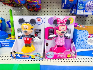 dollar general disney mickey and minnie water swimmer
