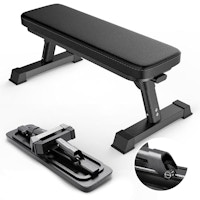 Gym Quality Foldable Flat Bench
