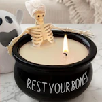 Halloween Skeleton Candle