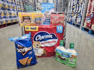 sams club grocery essentials haul charmin doritos hidden valley lunchables smuckers