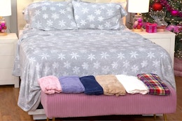 HSN Warm & Cozy Plush Sheet Sets 
