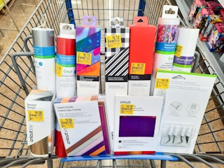 Clearance Cricuit Supplies in Walmart shopping cart