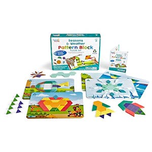 hand2mind Pattern Block Puzzle Set