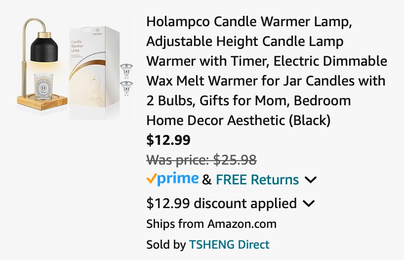 Amazon Candle Warmer Lamp bulbs 2024 2