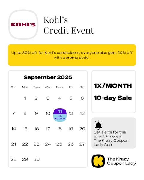Kohl's Credit Event 2025 Dates