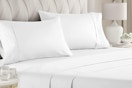 white sheet set for queen size bed