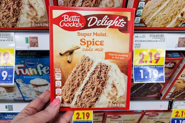 Betty Crocker Cake Mix or Frosting, as Low as $1.19 at Kroger card image