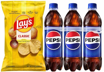 3 Pepsi + 4 Lay's Items