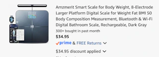 smart scale Amazon receipt