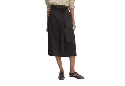 The Women's Linen Wrap Skirt