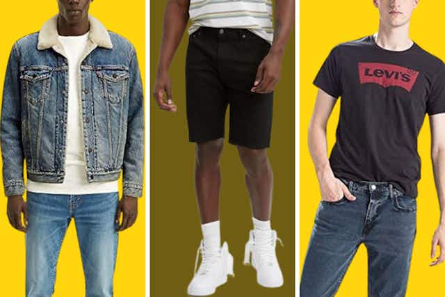 Levi's Adult Apparel: Prices Start at $14 Shipped With Amazon Prime card image