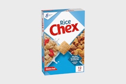 a box of rice chex