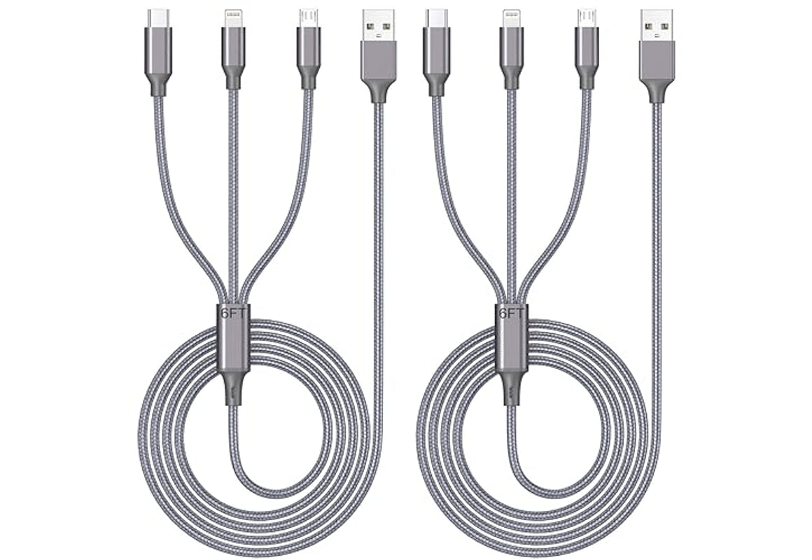 Multi Charging USB Cable 2-Pack