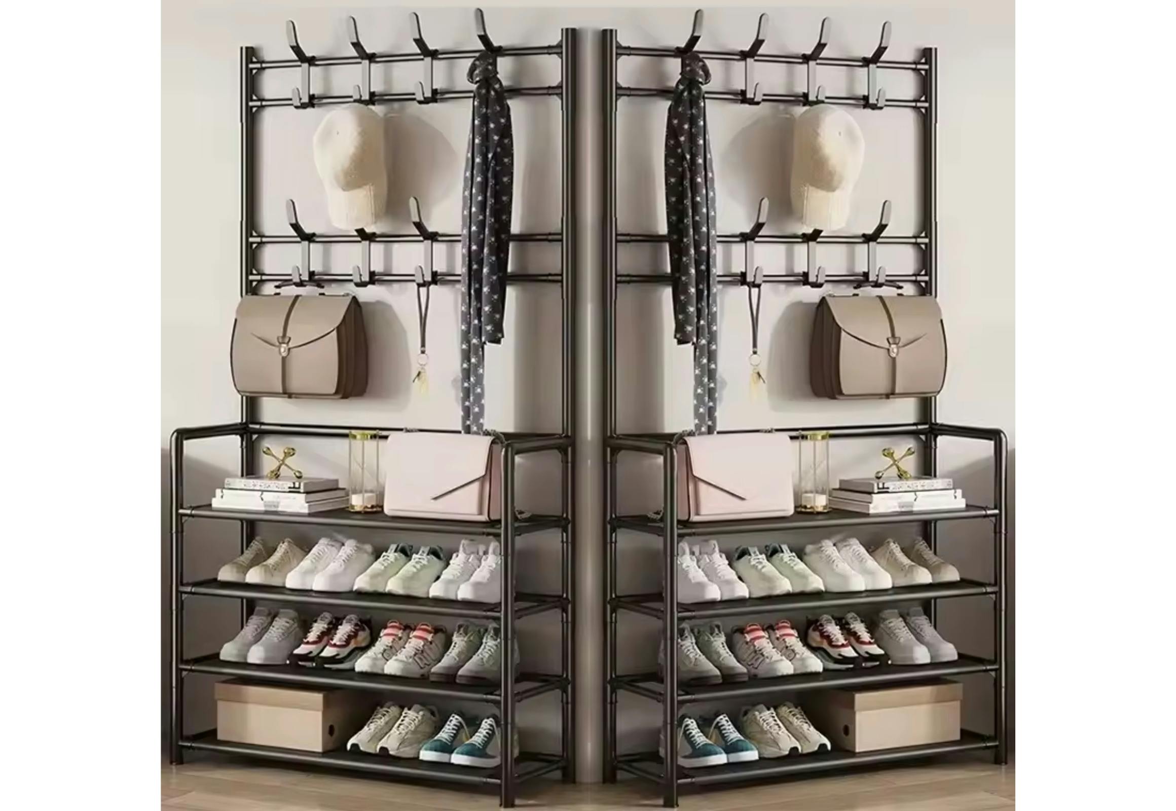 Shoe Storage Hall Tree Set