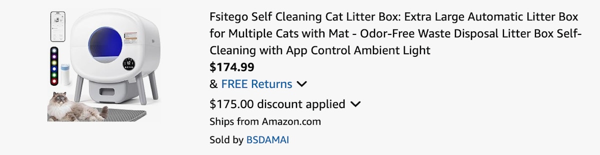 Amazon Self-Cleaning Cat Litter Box 2025 3