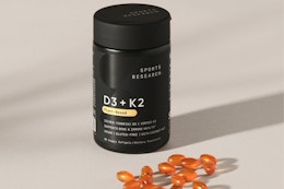 Sports Research Vitamin D3 + K2, Now $10.77 (Trending Amazon Subscription) card image