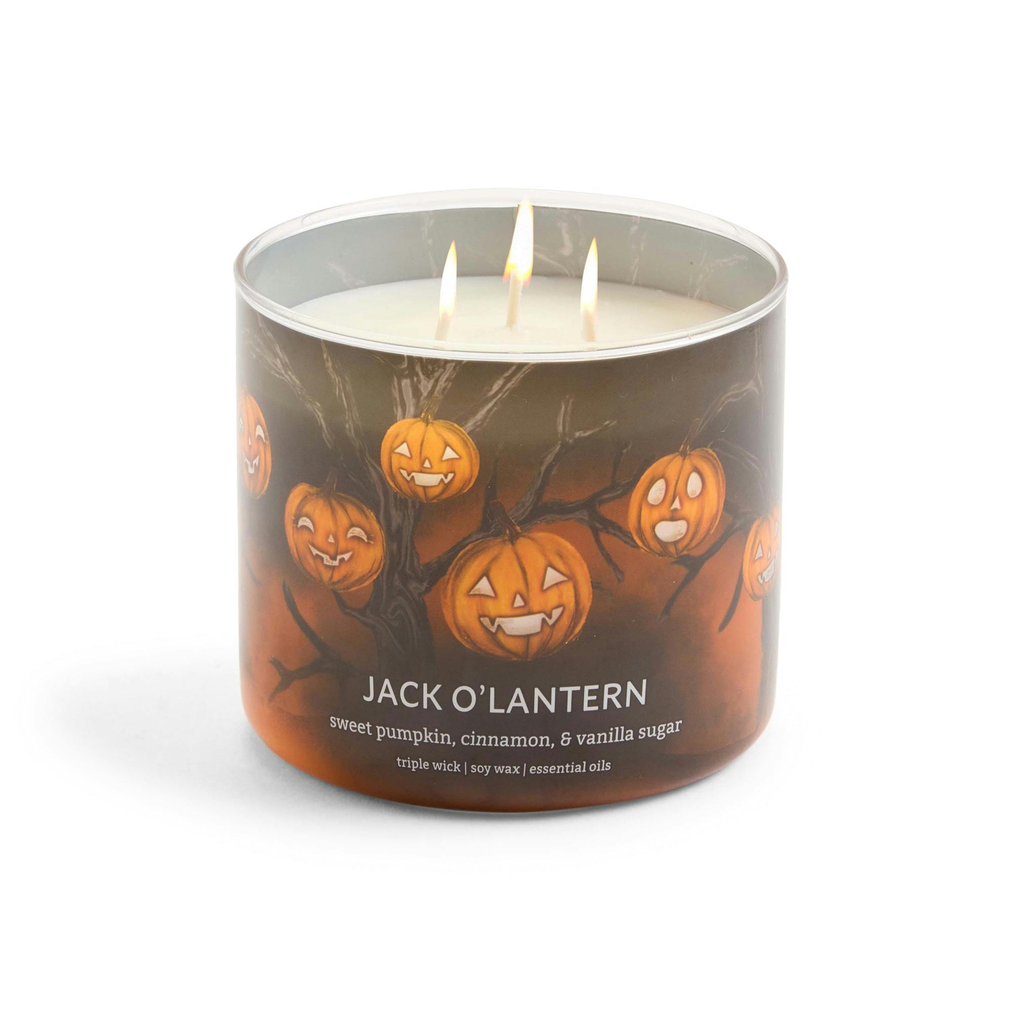 Jack O Lantern 3-Wick Candle