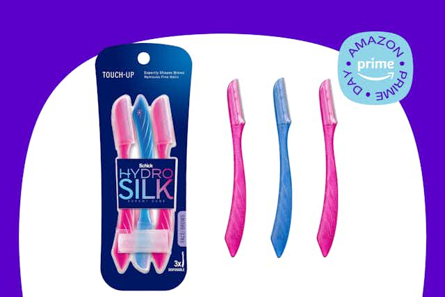 Schick Hydro Silk Dermaplaning Tools 3-Pack, as Low as $4.06 on Amazon card image