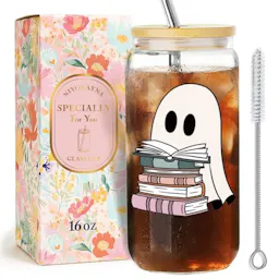 Funny Halloween Glass Tumbler