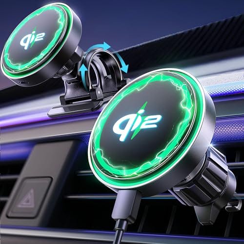 Qi2 MagSafe Car Charger