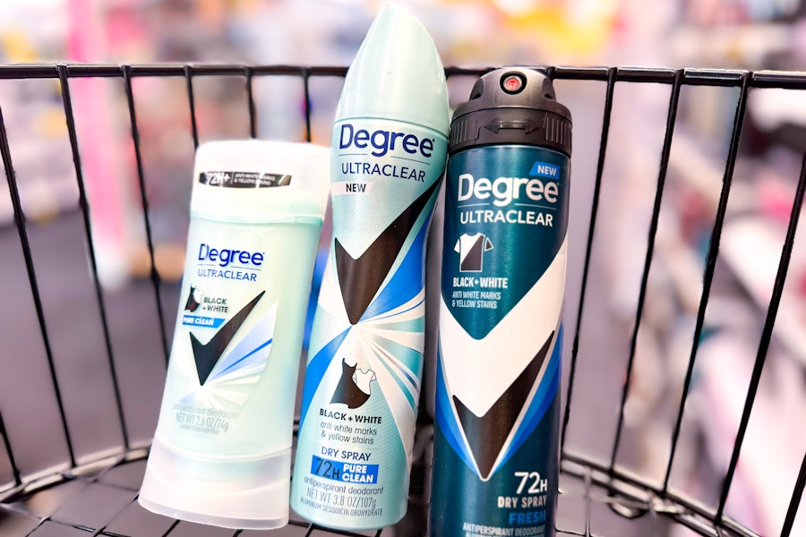 degree ultraclear deodorant and dry sprays cvs