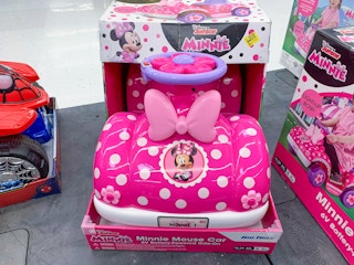 kid trax disney junior minnie mouse car ride on on walmart pallet