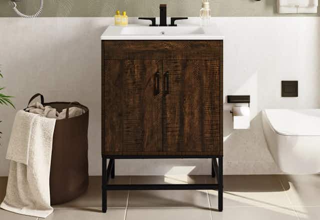 Get a New Bathroom Vanity for $152 at Walmart card image