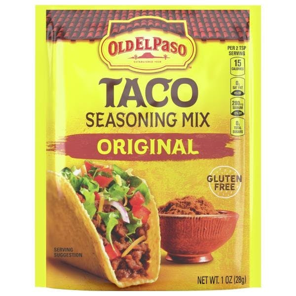 2 Old El Paso Taco Seasoning Mixes