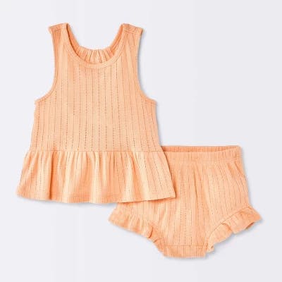 Cloud Island Baby Peplum Set