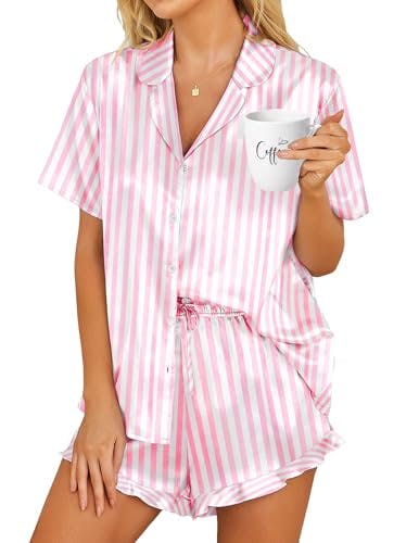 Womens Satin Pajama Set