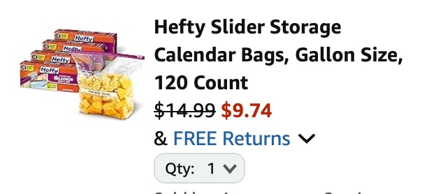 storage bags amazon receipt